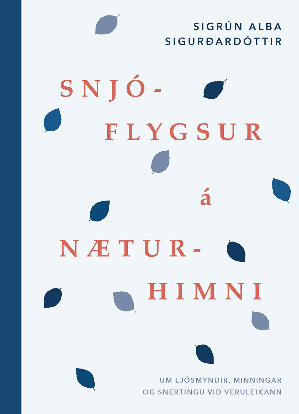 Snjóflygsur á næturhimni