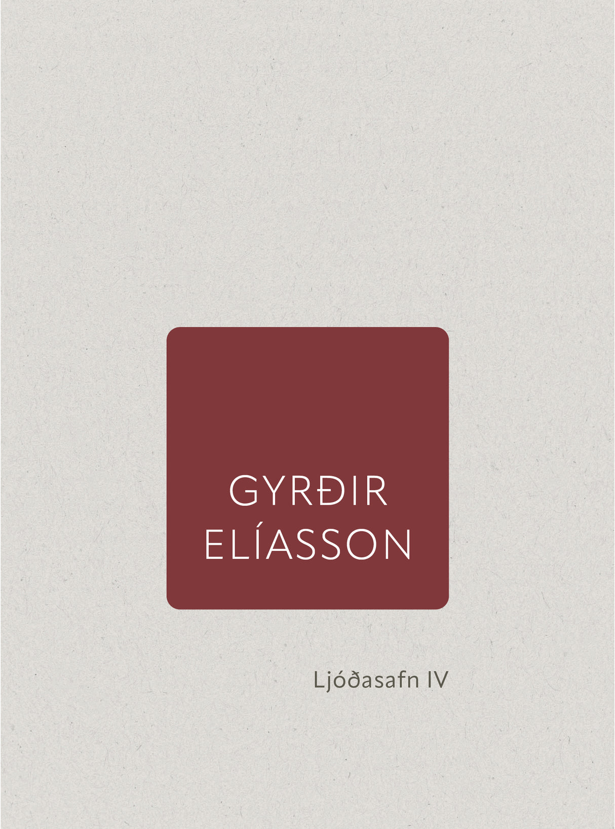 Ljóðasafn IV