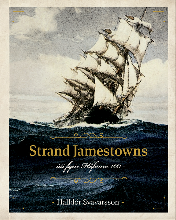 Strand Jamestown úti fyrir Höfnum 1881
